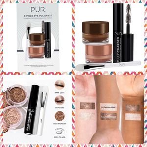 PUR 3-Piece Eye Polish Kit Eye Pigment Mascara Eyeshadow